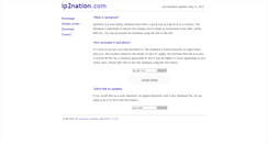 Desktop Screenshot of ip2nation.com
